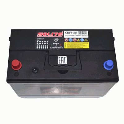 Аккумуляторная батарея 115 Ач Solite CMF115R п/п  32,4*17,2*20,4