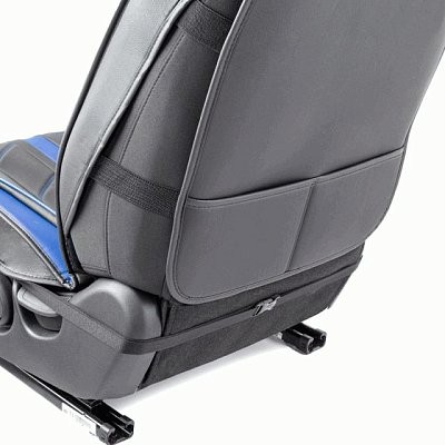 Накидки на сиденье Car Performance передние 2 шт экокожа черн/синие CUS-3012 BK/BL