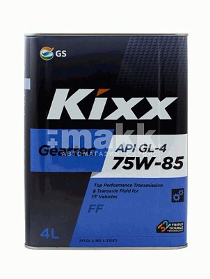 Масло трансмиссионное Kixx Geartec FF 75W85 п/синт. API GL-4 4л