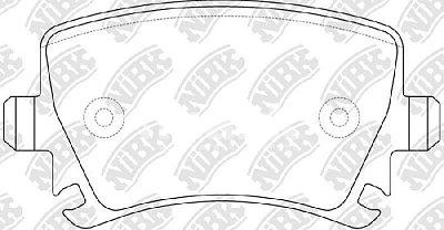 Колодки тормозные задние PN0349 NIBK