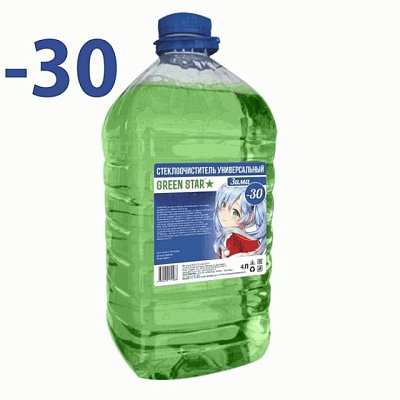 Незамерзающая жидкость Green Star  -30C 4л