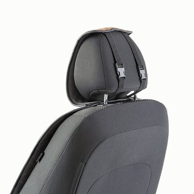 Накидки на сиденье Car Performance передние 2 шт  fiberflax беж/коричневые 5шт/уп CUS-1052 BR/BE