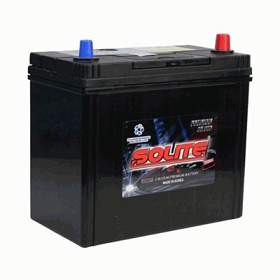 Аккумуляторная батарея 59 Ач Solite Silver (70B24L) о/п тонк.кл. 23,7*12,8*22,2