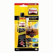 Герметик "Момент" Силиконовый Прозрачный на Ед Блистере 85 мл 606037