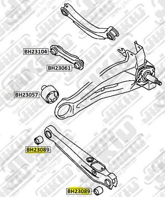 Сайлентблок MMC Lancer CK1A -2003 BH23089 JIKIU ( 4шт. на авто)