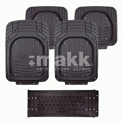 Коврики-ванночка 5 предметов морозостойкие Autoprofi Ranger черный (TER-500i BK)