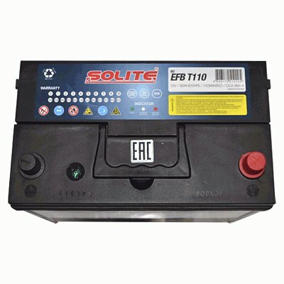 Аккумуляторная батарея 90 Ач Solite EFB T110R  30,1*17,2*20,0/22,0