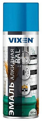 Эмаль алкидная VIXEN универсальная небесно-голубой, глянцевая аэрозоль 520мл RAL5015