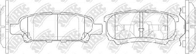 Колодки тормозные задние PN3502 NIBK