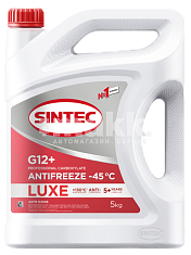 Антифриз  Sintec Luxe (-45)  5кг G12 (красный)