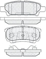 Колодки тормозные дисковые задние BP23502 SB NAGAMOCHI