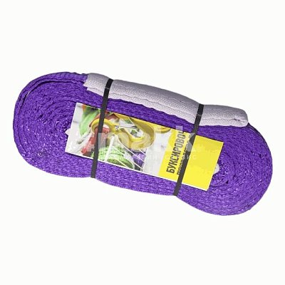 Трос 5т 5м буксировочный ленточный 2 петли HITCH REGULAR
