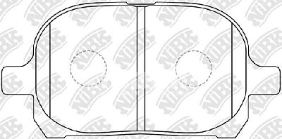 Колодки тормозные передние PN1401 NIBK