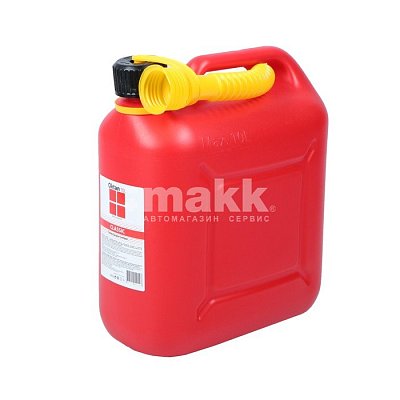 Канистра 10л пластик Oktan Классик с гибким шлангом для бензина А1-01-02 Эконом