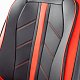 Накидки на сиденье Car Performance передние 2 шт экокожа черн/красные CUS-3012 BK/RD
