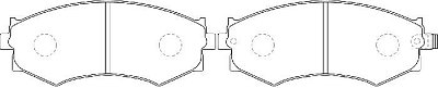 Колодки тормозные дисковые передние BP22176 SB NAGAMOCHI