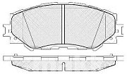 Колодки тормозные передние дисковые BP21524 SB NAGAMOCHI