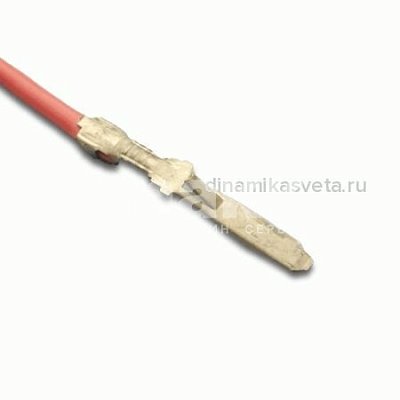 Разъем плоский "папа" неизолированный с замком с проводом DEON РП-ПЗ-05028 (2,8мм;1*0,50мм²*110мм)