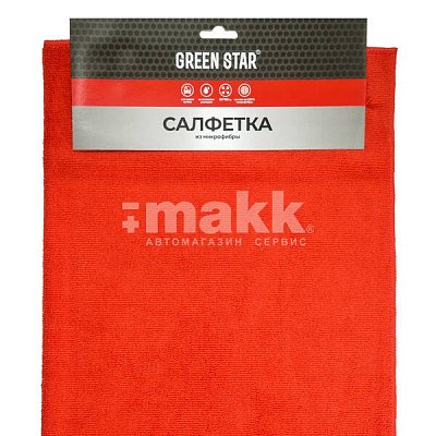 Салфетка из микрофибры 50x60 профессиональное Green Star (красная) 300 гр/м2