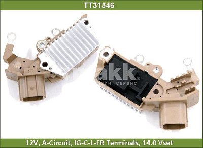 Реле генератора Toyota 1NZ 1ZZ 1AZ TT31546 Tesla Technics