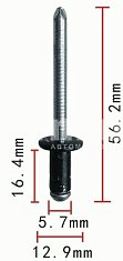 Заклёпка 5,7*12,9*56,2мм Н-2011