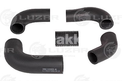 Патрубки радиатора 3302  406 EPDM, (компл. 5 шт.). LPK 0306 LUZAR