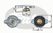 Крышка радиатора Toyota Nissan Mazda MMC 0.9 bar большой клапан RC124 GATES