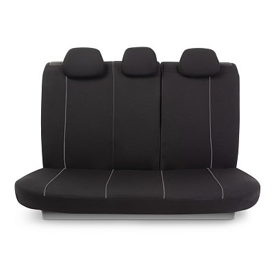 Чехлы автомоб. FLEX полиэстер 11 предм 2 молн чёрн/серые AIRBAG FLX-1102 BK/GY