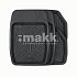 Коврики-ванночка 4 предмета Autoprofi черный (MAT-150 BK)