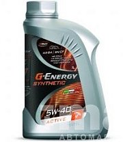 Масло моторное G-Energy Synthetic Active 5W40 синт. API SN/CF ACEA A3/B4 1л