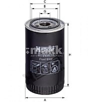 Фильтр топливный Hengst H19WK01 (WK 950/3) ATLAS-COPCO PT/PTHS/PTS-Serie CATERPILLAR CB CC ,