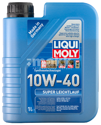 Масло моторное LIQUI MOLY Super leichtlauf 10W40 1л (1928) 
