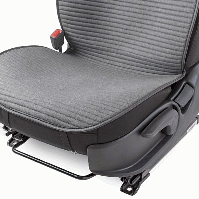 Накидки на сиденье Car Performance передние 2 шт  fiberflax серые CUS-1042 GY