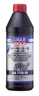Масло трансмиссионное LIQUI MOLY Vollsynthetisches Getriebeoil 75W90 синт. API GL-5 1л