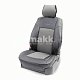 Накидка на сиденье AUTOPROFI каркасная экокожа HIT-310G BK/D.GY