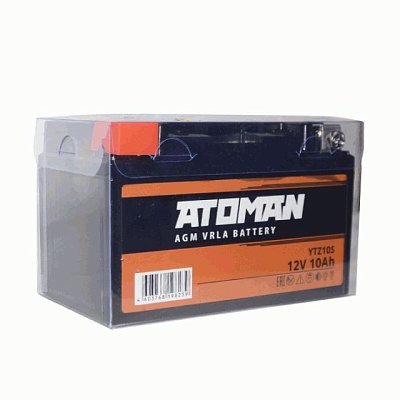 Мото аккумулятор ATOMAN AGM 12V 10Aч (YTZ10S) п/п