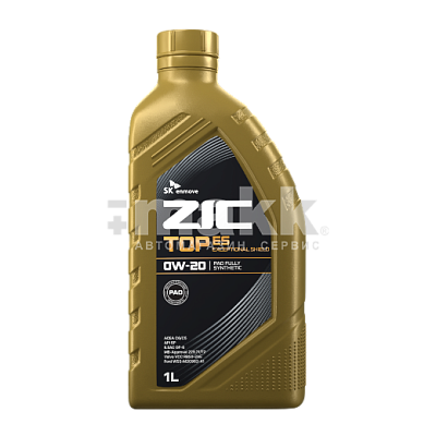 Масло моторное ZIC TOP ES 0W20 синтетическое 1л
