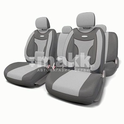 Чехлы EXTRA COMFORT орт.под. вел11пр карм6 мол т.сер/св.сер.М 5шт ECO-1105 D.GY/L.GY (M)