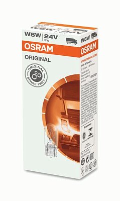 Автолампа W5W 24V OSRAM 2845