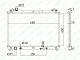 Радиатор охлаждения Suzuki Grand Vitara (05-) 2.0i 2.4i AT FRC1239 Fehu
