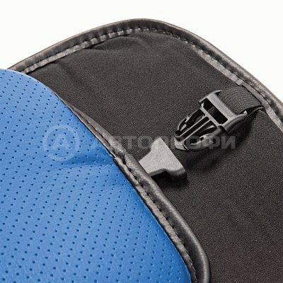 Накидка на сиденье AUTOPROFI каркасная экокожа HIT-310G BK/BL