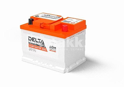 Аккумуляторная батарея 60 Ач Delta AGM о/п 24,2*17,5*19,0