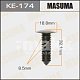 Клипса пластм. крепежная KE-174 Европа Masuma