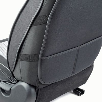 Накидки на сиденье Car Performance передние 2 шт fiberflax черн/серые CUS-2062 BK/GY