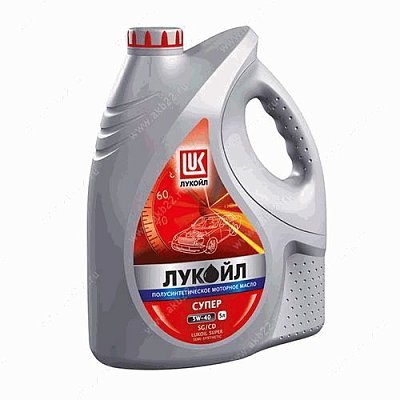 Масло моторное Лукойл Супер SAE 5W40  (SG/CD) (п/синт.) 5 л  