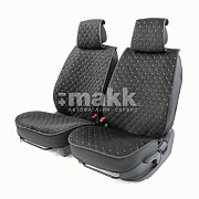 Накидки на сиденье Car Performance передние 2 шт алькантара черн/бежевые 5шт/уп CUS-2012 BK/BE