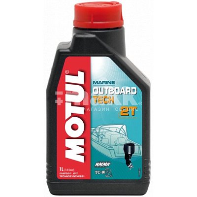 Масло моторное Motul вода Outboard TECH 2T 102789 для лодочных двигателей 1 л