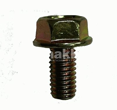 Болт М 6*12 с прессшайбой №7 желтый В07