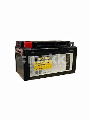 Мото аккумулятор ATOMAN AGM 12V 7Aч (YTX7A-BS) п/п