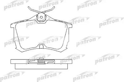 Колодки тормозные задние PBP1506 PATRON